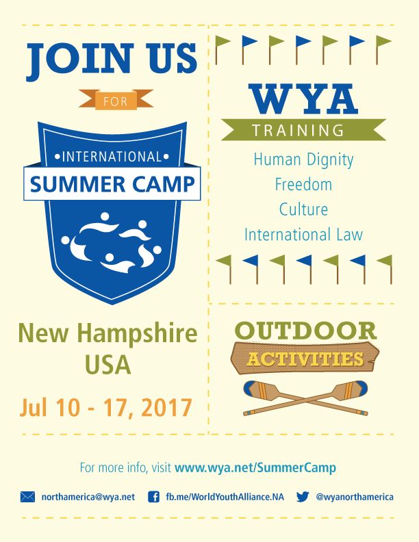 World Youth Alliance International Summer Camp 2017