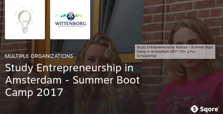 Study Entrepreneurship in Amsterdam - Summer Boot Camp 2017