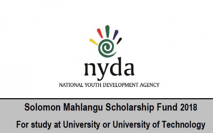 NYDA Solomon Mahlangu Scholarship Fund 2018 (Fully-Funded)