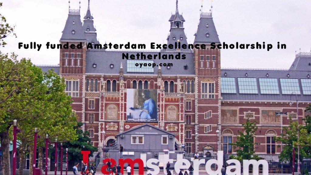 Fully funded Amsterdam Excellence Scholarship in Netherlands