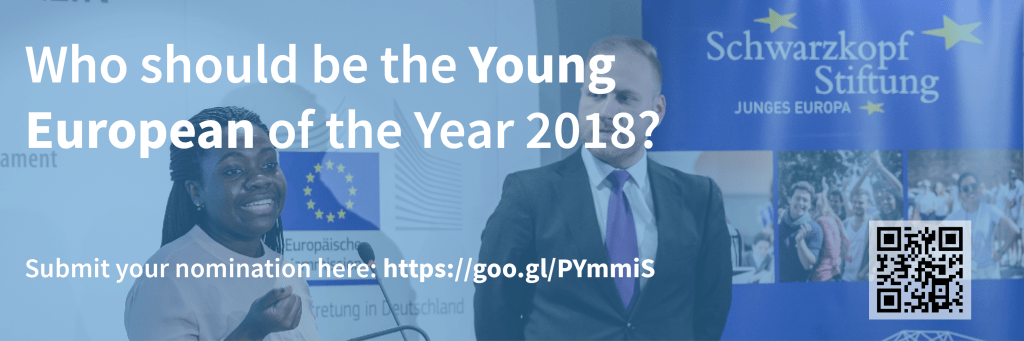 Apply for Young European of the Year 2018!