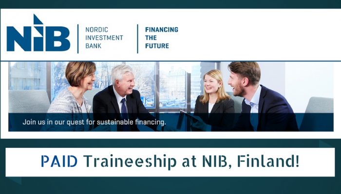 Paid Traineeship at Nordic Investment Bank (NIB) in Finland