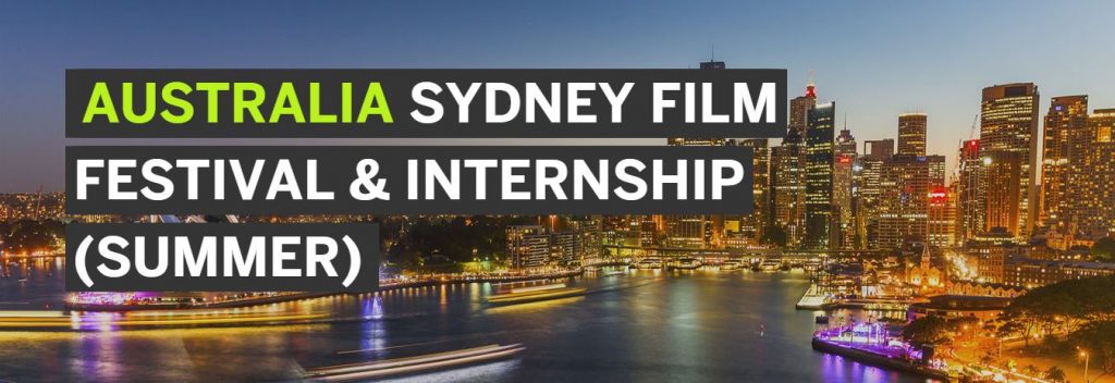 Sydney Film Festival and Internship Program 2018