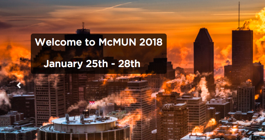 McGill Model United Nations Assembly in Canada