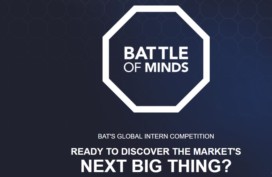 BAT’s Battle of Minds Global Intern Competition 2018 (Win an Internship and a trip to London)