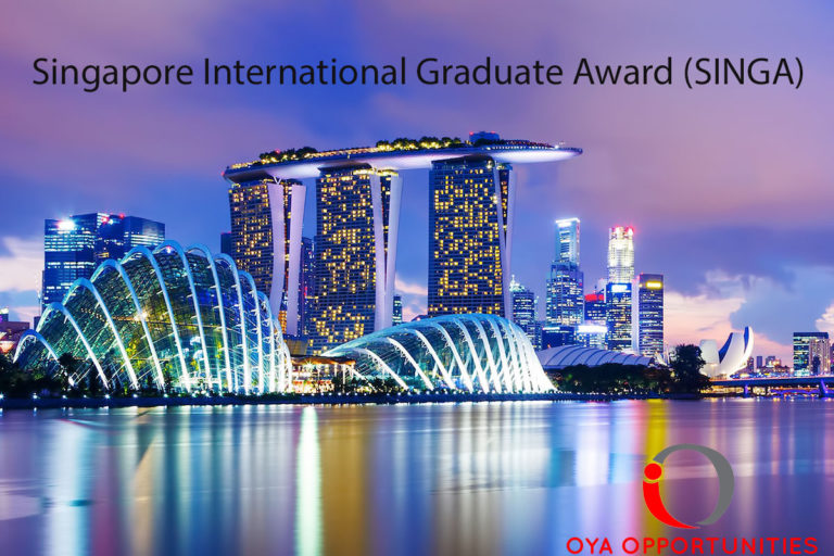 Fully funded Singapore International Graduate Award (SINGA) 2018 in Singapore 