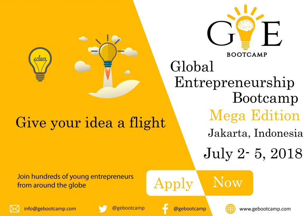 Partially Funded Global Entrepreneurship Bootcamp in Jakarta, Indonesia