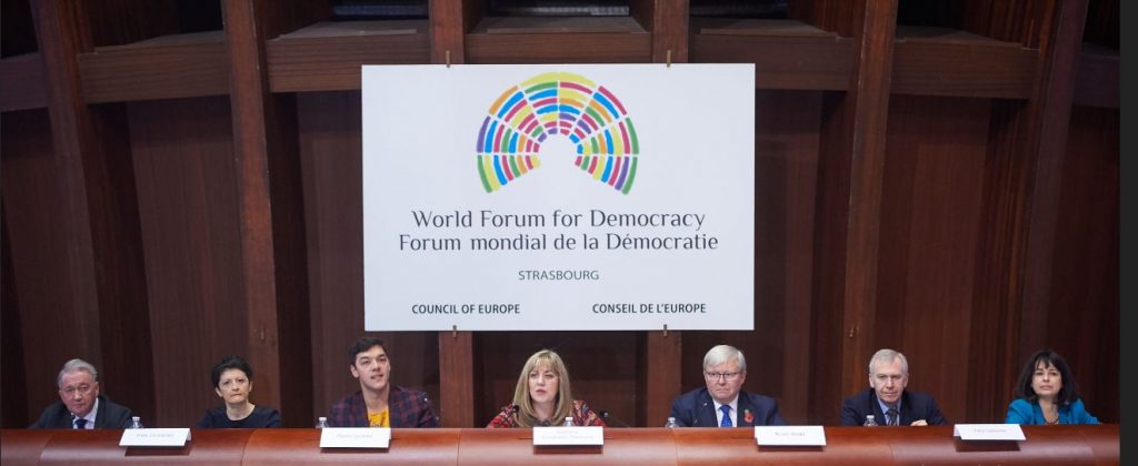 Fully Funded World Forum for Democracy 2018 in Strasbourg, France