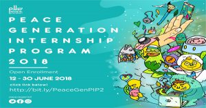 PeaceGeneration Paid Internship Program 2018 in Indonesia