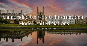 Cambridge University International Model United Nations in London