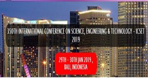 International Conference on Science, Engineering and Technology