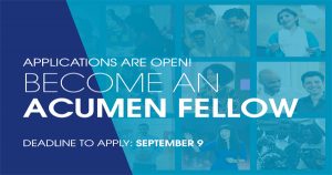 Fully Funded Acumen Fellowship Program 2019