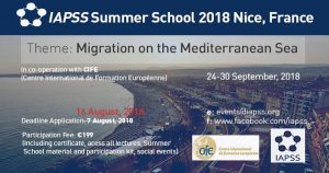 IAPSS Summer School 2018 in France