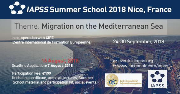 IAPSS Summer School 2018 in France