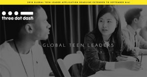 Fully Funded Three Dot Dash Global Teen Leaders Program in New York, USA