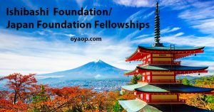 Fully Funded Ishibashi Foundation/Japan Foundation Fellowships