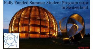 Fully Funded Summer Student Program