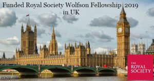 Royal Society Wolfson Fellowship