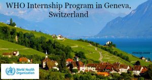 WHO Internship Program in Geneva
