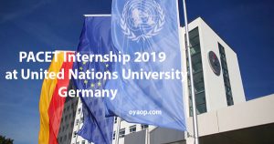 PACET Internship 2019 at United Nations University in Germany