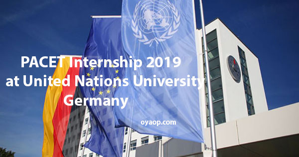 PACET Internship 2019 at United Nations University in Germany