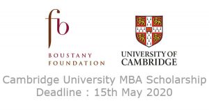 Fully Funded Cambridge University Scholarship in UK, 2020