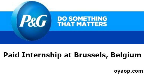 Paid Internship at Brussels, Belgium