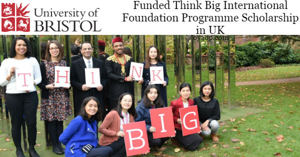 Think Big International Foundation Programme Scholarship