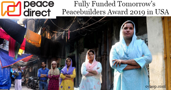 Tomorrow’s Peacebuilders Award