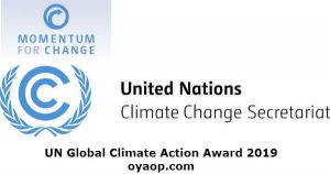 UN Global Climate Action Award 2019