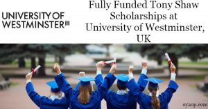 Tony Shaw Scholarships