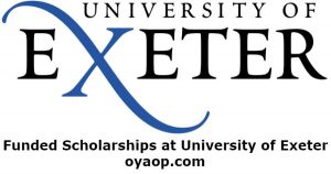 Funded Scholarships at University of Exeter