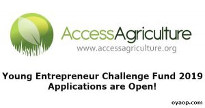 Young Entrepreneur Challenge Fund 2019