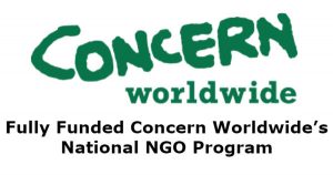 Fully Funded Concern Worldwide’s National NGO Program