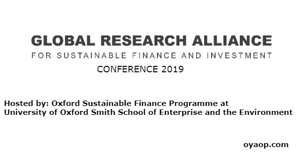 Global Research Alliance for Sustainable Finance and Investment Conference 2019