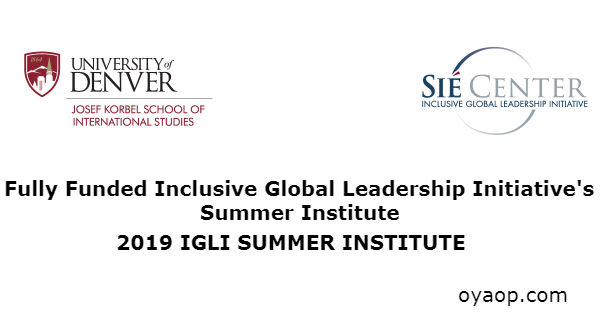 Fully Funded Inclusive Global Leadership Initiative's Summer Institute