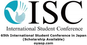 65th International Student Conference in Japan(Scholarship Available)