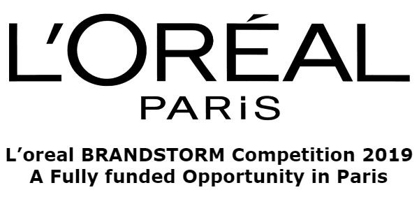 Fully Funded L’oreal BRANDSTORM Competition 2019 in Paris