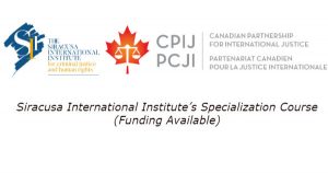 Siracusa International Institute’s Specialization Course (Funding Available)