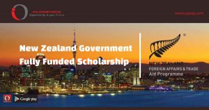 New Zealand Government Scholarship (Fully Funded)