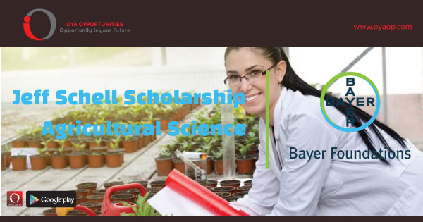 Jeff Schell Scholarship In Agricultural Science