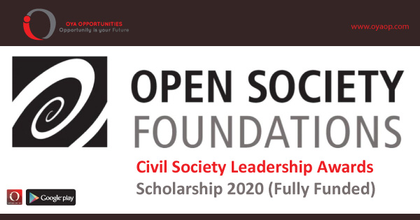 Civil Society Leadership Awards Scholarship 2020 (Fully Funded)