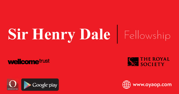 Sir Henry Dale Fellowship: Fully Funded