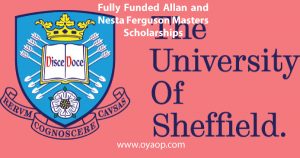 Fully Funded Allan and Nesta Ferguson Masters Scholarships