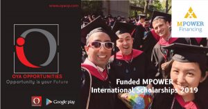 Funded MPOWER International Scholarships 2019