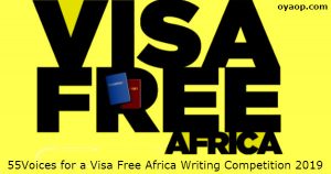 55Voices for a Visa Free Africa Writing Competition 2019