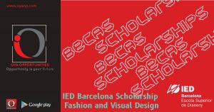 IED Barcelona Scholarship for Fashion and Visual Design