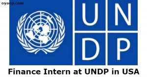 Finance Intern at UNDP in USA