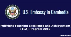 Fulbright Teaching Excellence and Achievement (TEA) Program 2019