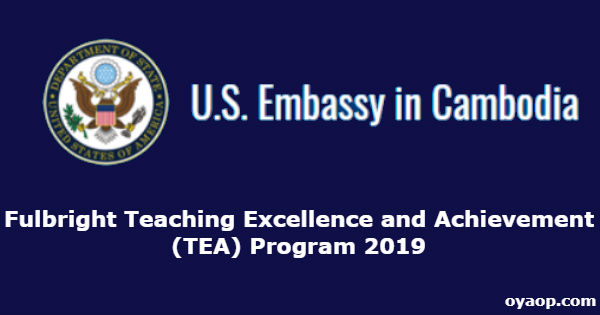 Fulbright Teaching Excellence and Achievement (TEA) Program 2019